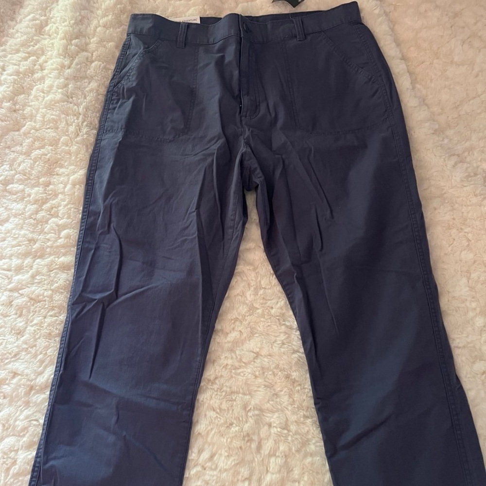 Eddie Bauer Pants Womens Size 14T Dusk Navy Lightweight Outdoor Hiking -New - Picture 3 of 8